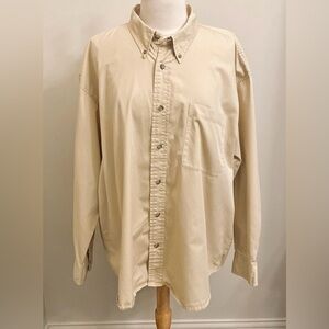 Cabela’s Outdoor Gear Tan 2XL Gorpcore Earth Tone Classic Safari Workwear Shirt